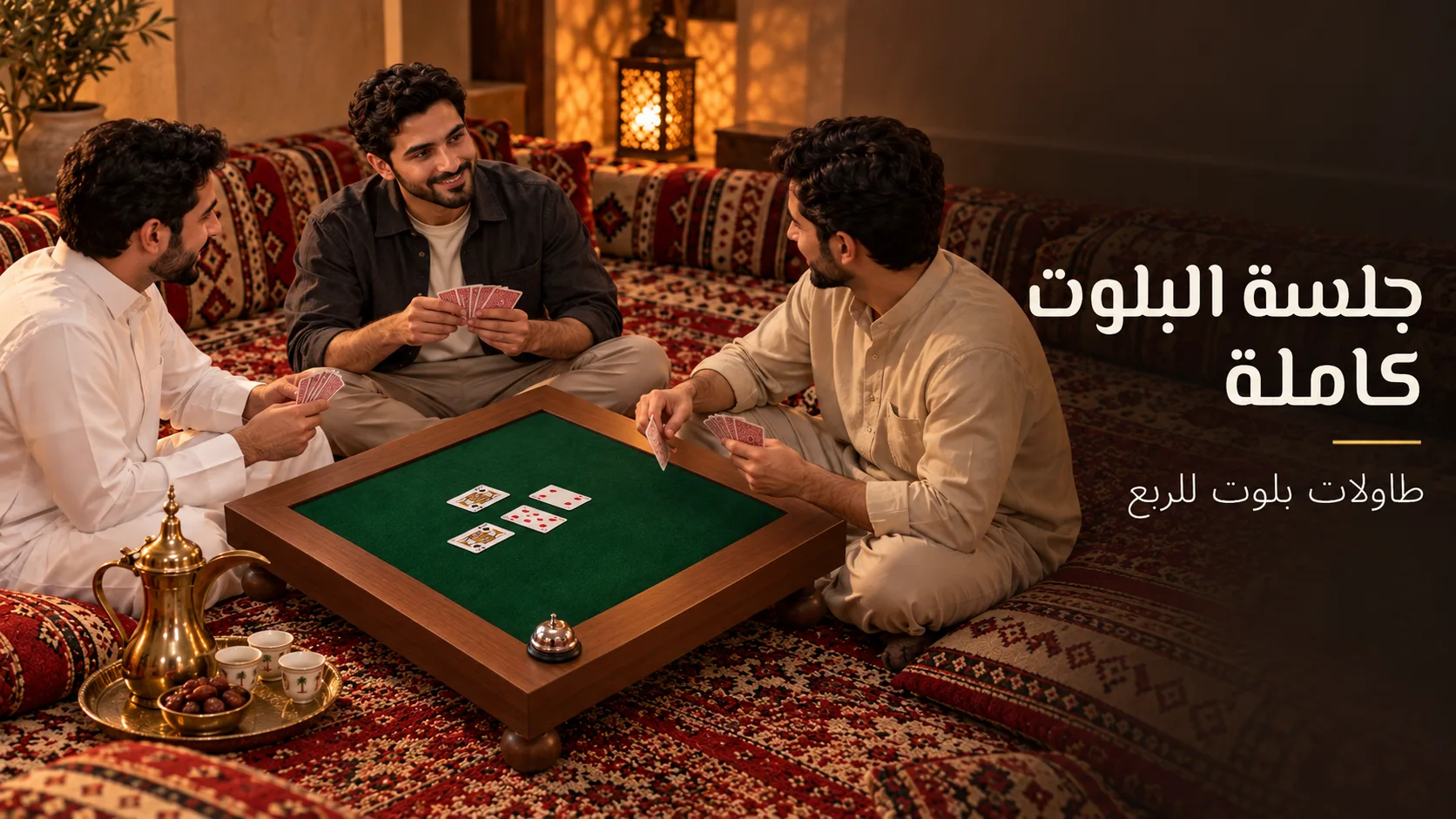 طاولات البلوت: لجلسات البلوت مع الربع