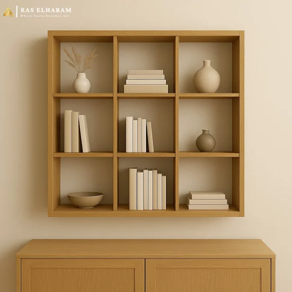 مكتبة حائط مربعة