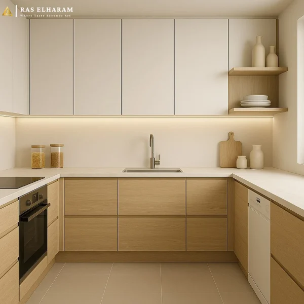 مطبخ حرف U مفتوح