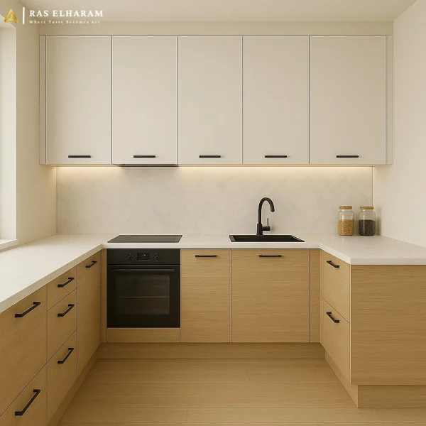 مطبخ تصميم على شكل حرف U (U-Shape)