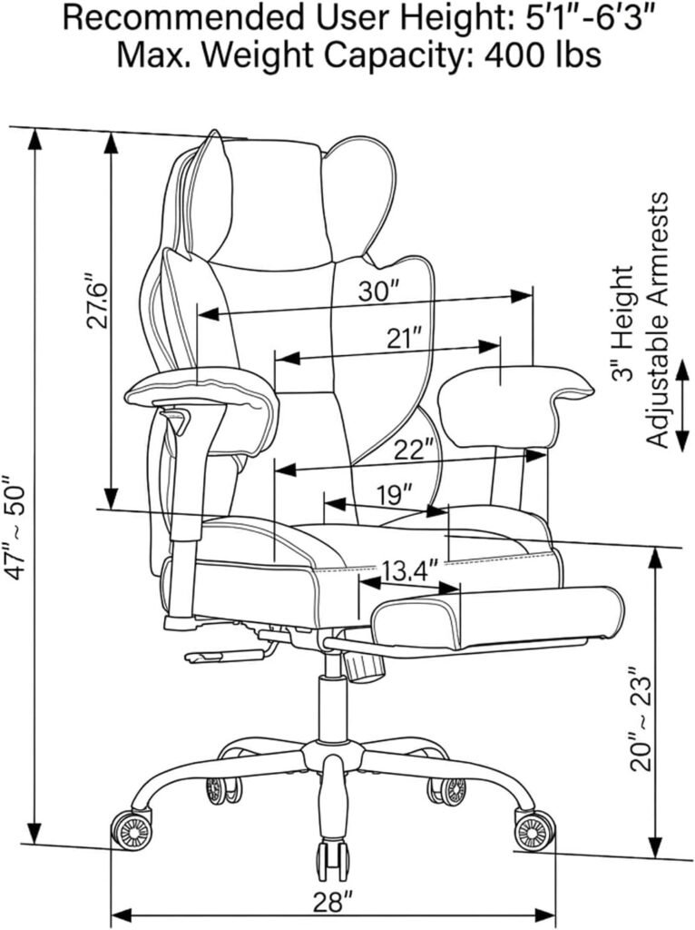 كرسي مكتب Evomao Footrest — صورة 2